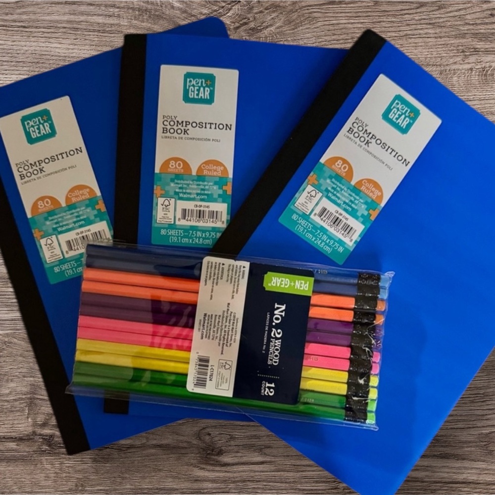 Student Stationery Mega Bundle – 6 Notebooks + 24 Pencils - Picture 2 of 6